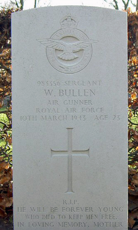 Sgt William Bullen<br/><br /><br />died March 10th, 1943